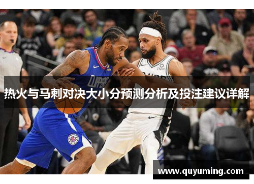 热火与马刺对决大小分预测分析及投注建议详解